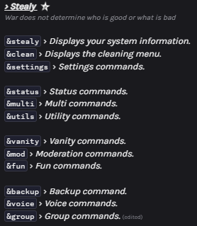 Commandes